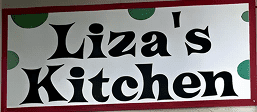 Liza's Kitchen restaurant signage